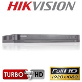 DVR 4 canale 3MP 4x TurboHD Hikvision DS-7204HQHI-K1; 4x TurboHD / AHD / Analog, 1 canal audio, H.265 / H.265+, 1x hdd SATA
